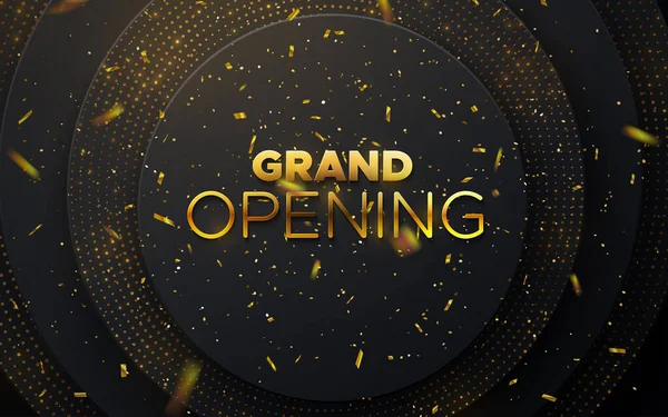 Grand Opening. Slavnostní zahájení podnikání. — Stockový vektor