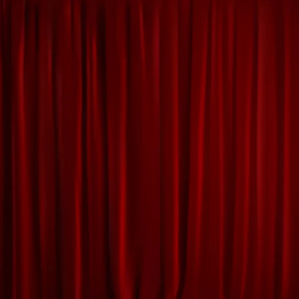 赤いカーテンの背景. — ストックベクタ