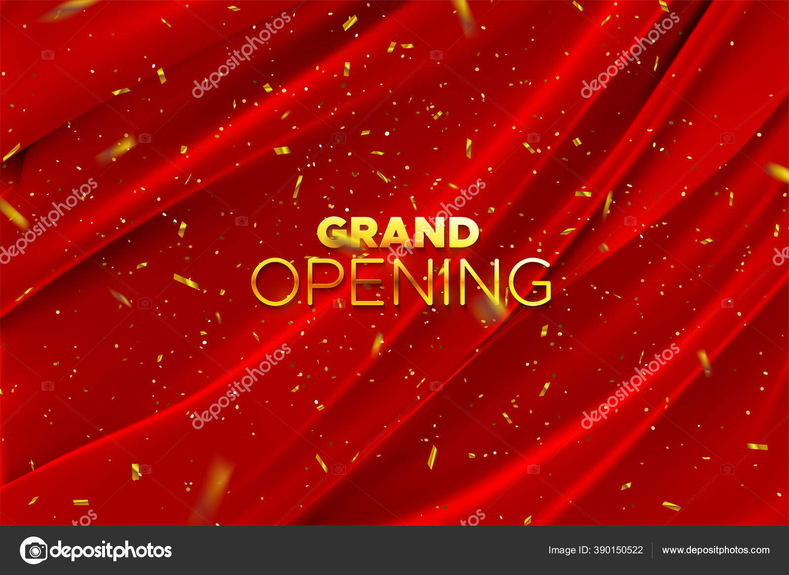 Grand Opening. Business startup open ceremony Stock Vector by