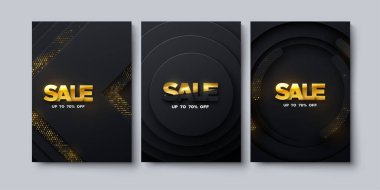 Satış afişi şablonu tasarımı.