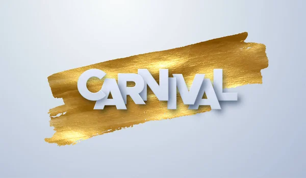 Carnaval papieren etiket — Stockvector