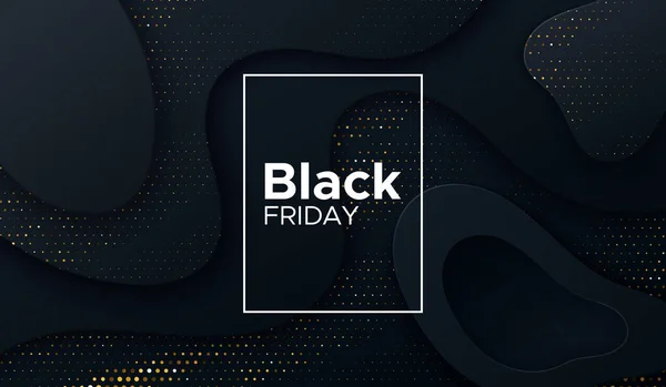 Black Friday sale banner. — Stock Vector