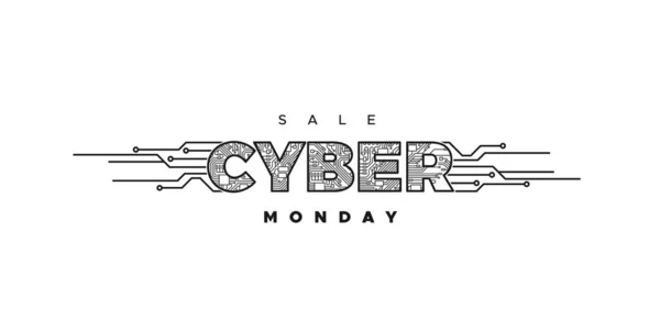 Cyber Monday. Evento de venta online promocional . — Archivo Imágenes Vectoriales