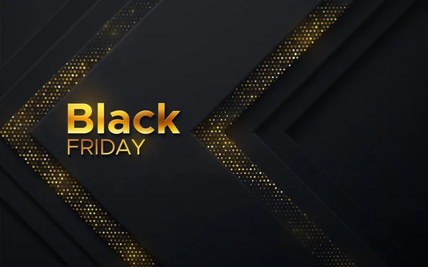 Verkaufsposter zum Black Friday — Stockvektor