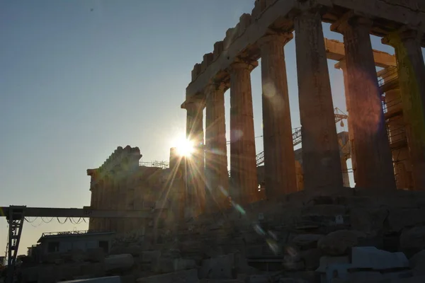 Βόλτα Στην Ακρόπολη Της Αθήνας — Φωτογραφία Αρχείου