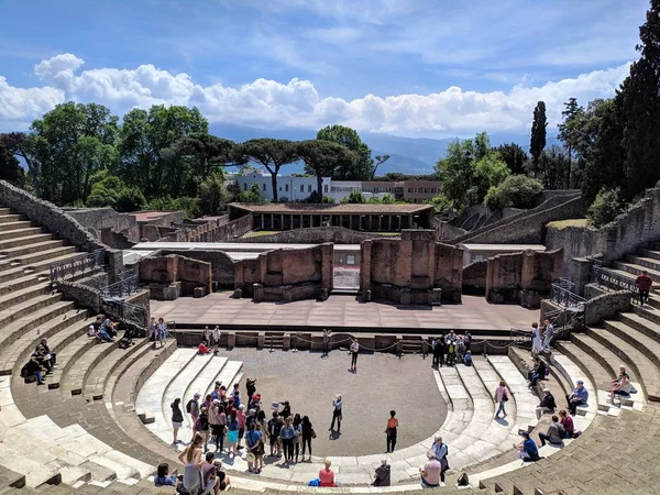 Pompeii Rida Fridfull Våreftermiddag — Stockfoto
