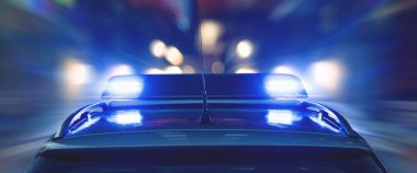 Polizei Absperrung Blaulicht Einsatz