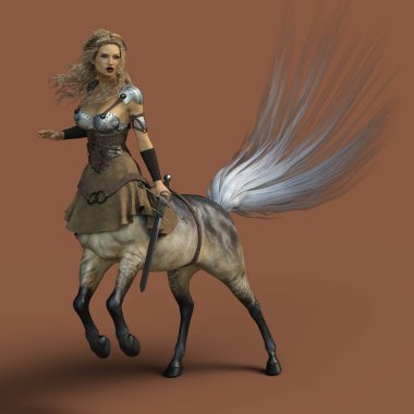Centaur Kadın 3 Render