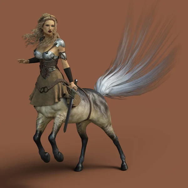 Centaur Kobieta Render — Zdjęcie stockowe