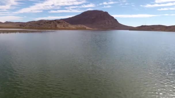 Merzouga Fas Gölü Havadan Görünümü — Stok video