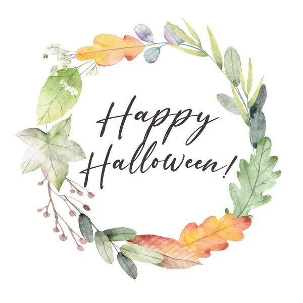 Mutlu Şükran Günü suluboya stili tebrik kartı tasarımı sonbahar sezonu: turuncu balkabağı, pembe gül renginde sarı, kırmızı, orman yapraklı bitki karışımı. Düğün doğayı davet eder.