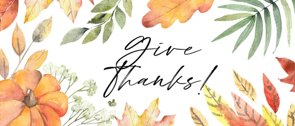 Рамка для оформления фона на День благодарения — стоковое фото