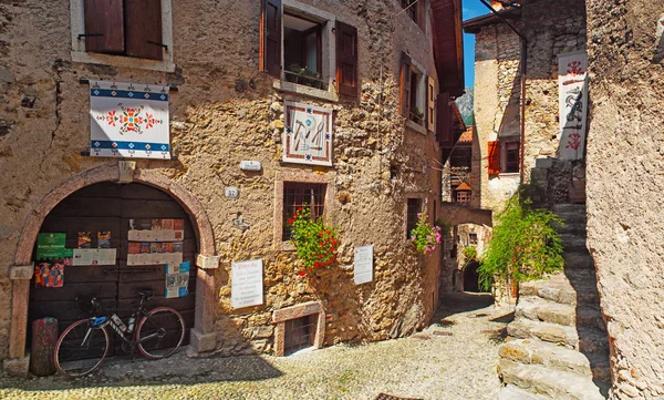 Canale Tenno Bellissimo Borgo Medievale Italia Vicino Lago Garda Borgo — Foto Stock