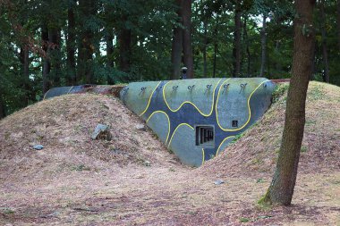 askeri tahkimat - Çekoslovak kalesi (bunker) Dünya Savaşı, Vranov, Çek Cumhuriyeti boşluk ile