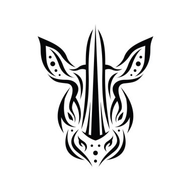 Gergedan başı kabile dövmeleri.