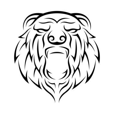 Kabile ayısı başı kükrer dövmeleri