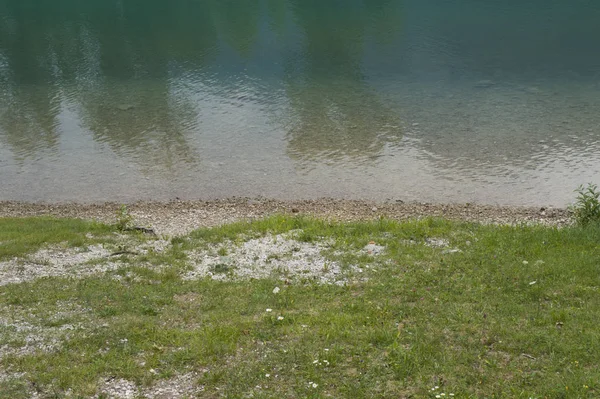 Красивое Побережье Горного Озера — стоковое фото