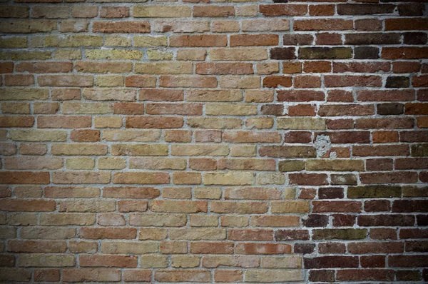 Rough Brown Brickwork White Seams — Stock Photo, Image