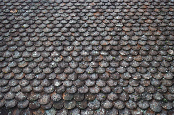 Texture Old Wooden Spill Wooden Tile Roof — Stock Photo, Image