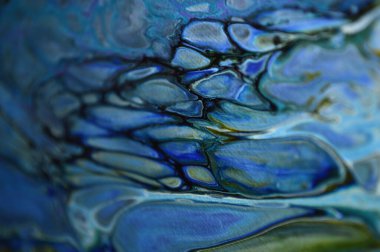 Yağlı boya lekelerinin arka planı