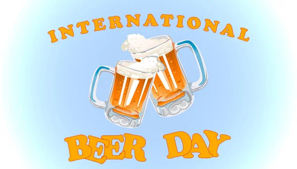 Día Internacional Cerveza Concepto Vacaciones —  Fotos de Stock