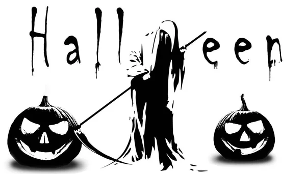 Grappige Halloween Thema Illustratie Halloween Concept — Stockfoto