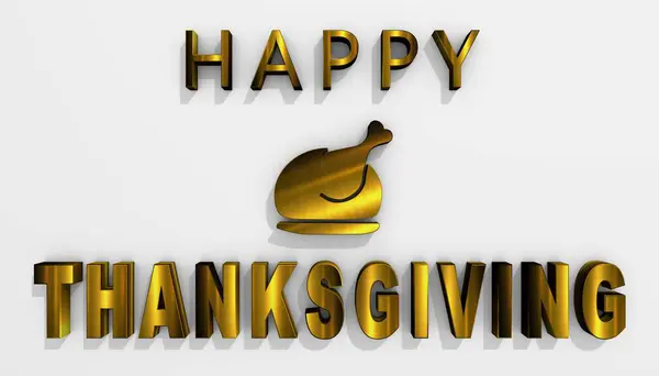 Illustration Une Belle Inscription Happy Thanksgiving — Photo