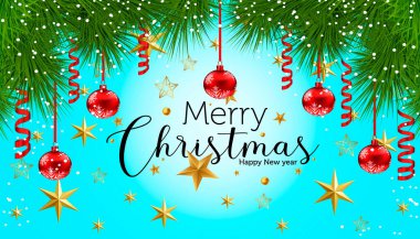 Noel ve yeni yıl renkli arkaplanı kapatın