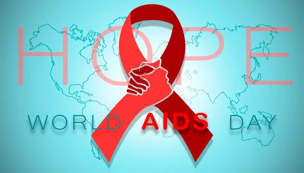 Παγκόσμια Ημέρα Κατά Του Aids Κλείνει Έννοια Υγείας — Φωτογραφία Αρχείου