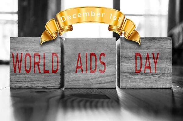 Wereld Aids Dag Sluit Gezondheidsconcept — Stockfoto