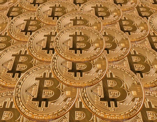 Bitcoins Attrappe Kryptowährung Und Isolationskonzept — Stockfoto