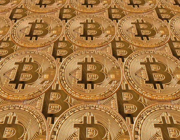 Bitcoins Attrappe Kryptowährung Und Isolationskonzept — Stockfoto