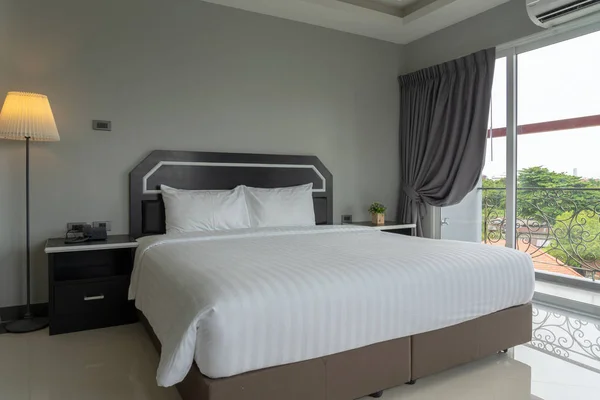 Паттая Таиланд Июня 2018 Года Luxury Interior Bedroom Tung June — стоковое фото