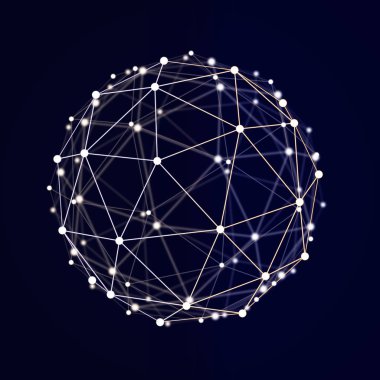 Soyut daire bağlantı satır arkaplanı