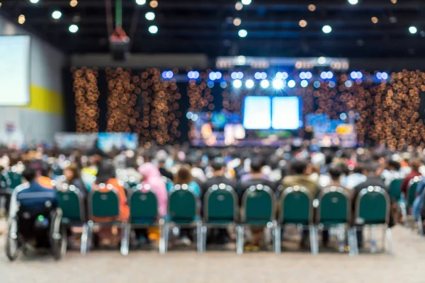 Konferans Salonu Seminer Oda Exhibition Center Hoparlör Sahne Katılımcı Arka — Stok fotoğraf