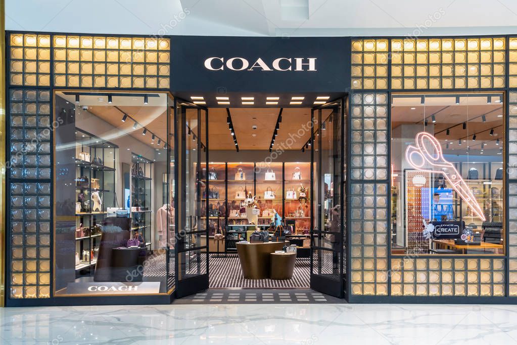BANGKOK, THAILAND - NOVEMBER 2018 : Coach store in IconSiam department store which have many shopping store on November 14, 2018 at bangkok, Thailand. Iconsiam already open November 9, 2018