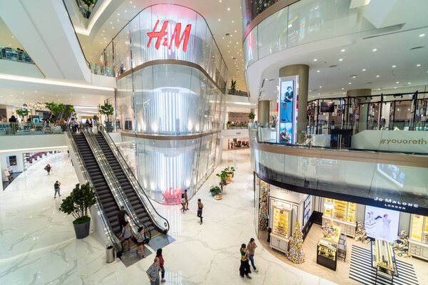 BANGKOK, THAILAND - NOVEMBER 2018 : IconSiam department store which have many shopping store on November 14, 2018 at bangkok, Thailand. Iconsiam already open November 9, 2018