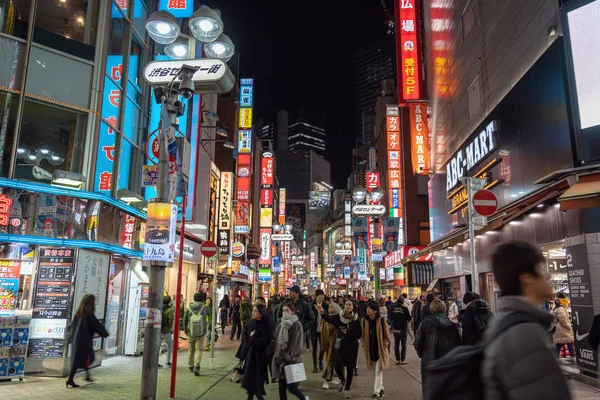Tokio Japón Feb 2019 Muchos Turistas Japoneses Extranjeros Indefinidos Visitan —  Fotos de Stock