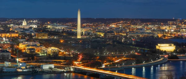 Panorama Cena Vista Superior Washington Baixa Cidade Que Pode Ver — Fotografia de Stock