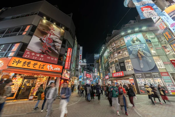Tokyo Japan Feb 2019 Viele Undefinierte Japanische Und Ausländische Touristen — Stockfoto