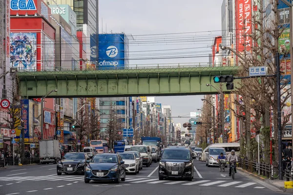 Tokyo Japan Feb 2019 Akihabara Crowds Undefined People Walking Many — Stock Photo, Image