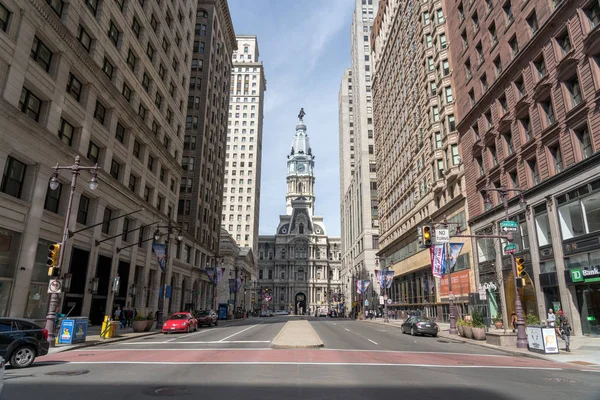 Philadelphia Pennsylvania Usa Mars 2019 Plats Philadelphia Stadshus Med Gammal — Stockfoto