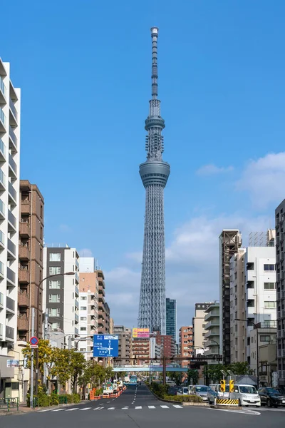 Tokyo Japan Feb 2019 Tokyo Sky Tree Locate Street Febuary — Stock Photo, Image