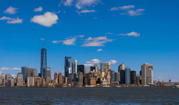 Panorama Escena Del Paisaje Urbano Nueva York Junto Río Cuya —  Fotos de Stock