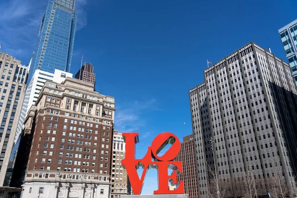 Philadelphia Usa Mar 2019 Närbild Förälskelse Parkerar Teckenet Över Den — Stockfoto