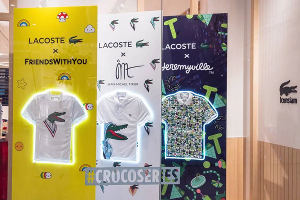 Bangkok Tailandia Junio 2020 Lacoste Store Icono Signo Tienda Marca — Foto de Stock