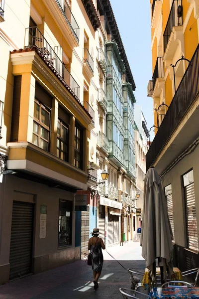 Walking Zaragoza You Can Enter Very Picturesque Places Large Walk — Zdjęcie stockowe