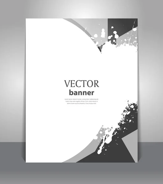 Elegante Presentación Vectorial Abstracta Póster Arte Fondo Contenido Diseño Volante — Vector de stock