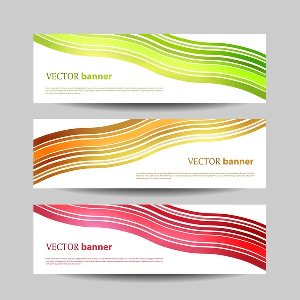 Vektor Haladás Tervező Bannerek Változatok Beállítása Termék Választás Vagy Verziók — Stock Vector