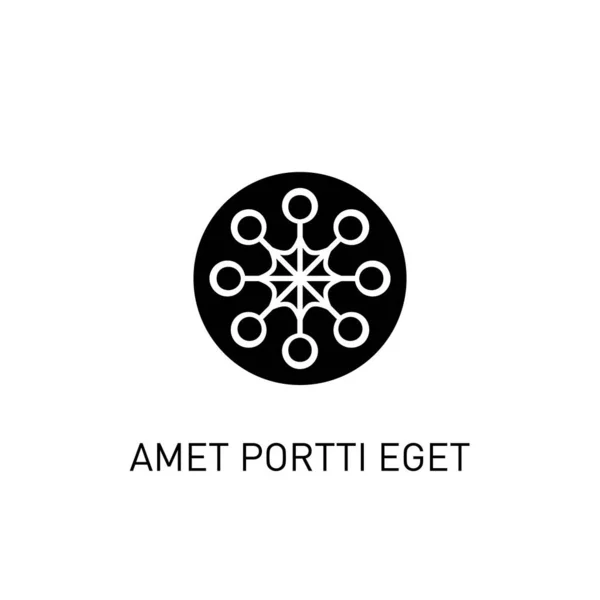 Business Ikone Als Zeichen Symbol Logo Abstraktes Firmenschild Vektor Ornament — Stockvektor